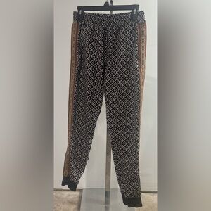 PAVINI Black Patterned Men Pants